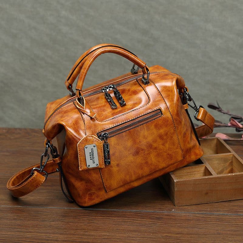 image-Retro Style Women's Bag Women Hand-carrying Crossbody Bag