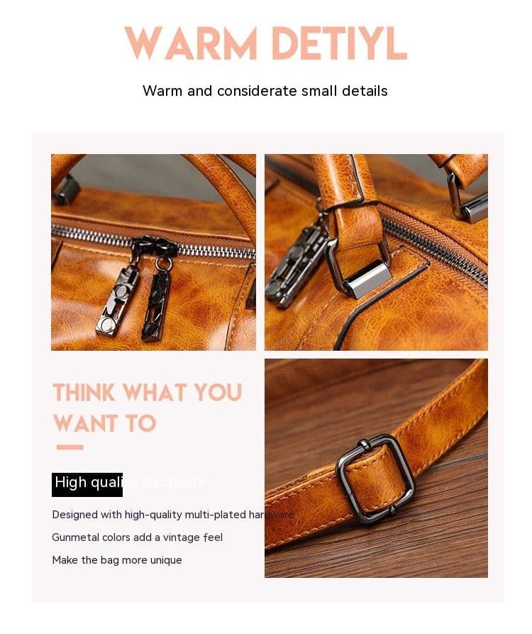 image-Retro Style Women's Bag Women Hand-carrying Crossbody Bag