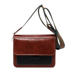 image-Women's Oily Leather Vintage Bag Crossbody