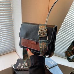 image-Women's Oily Leather Vintage Bag Crossbody