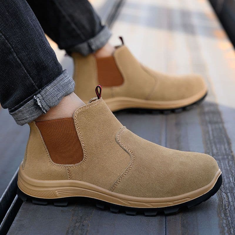 image-Anti Impact Anti Puncture Wear-resistant Safety Shoes