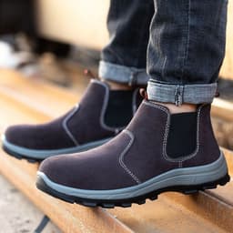 image-Anti Impact Anti Puncture Wear-resistant Safety Shoes