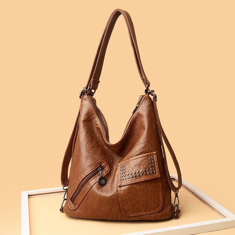 image-Women's Fashion Retro Shoulder Bag Simple Casual Multi-functional