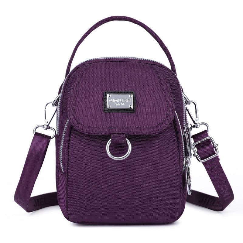 image-Women's Shoulder Messenger Bag Hand-carrying Oxford Cloth Mobile Phone Bag