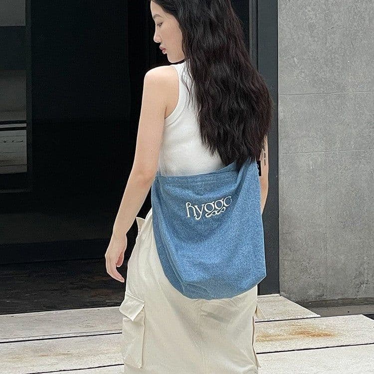image-Denim Canvas Bag For Women Minimalist