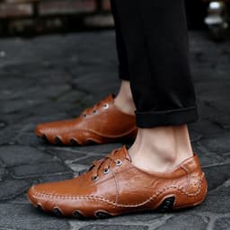 image-Men's Business Leather Shoes Large Size Casual Shoes
