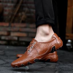 image-Men's Business Leather Shoes Large Size Casual Shoes