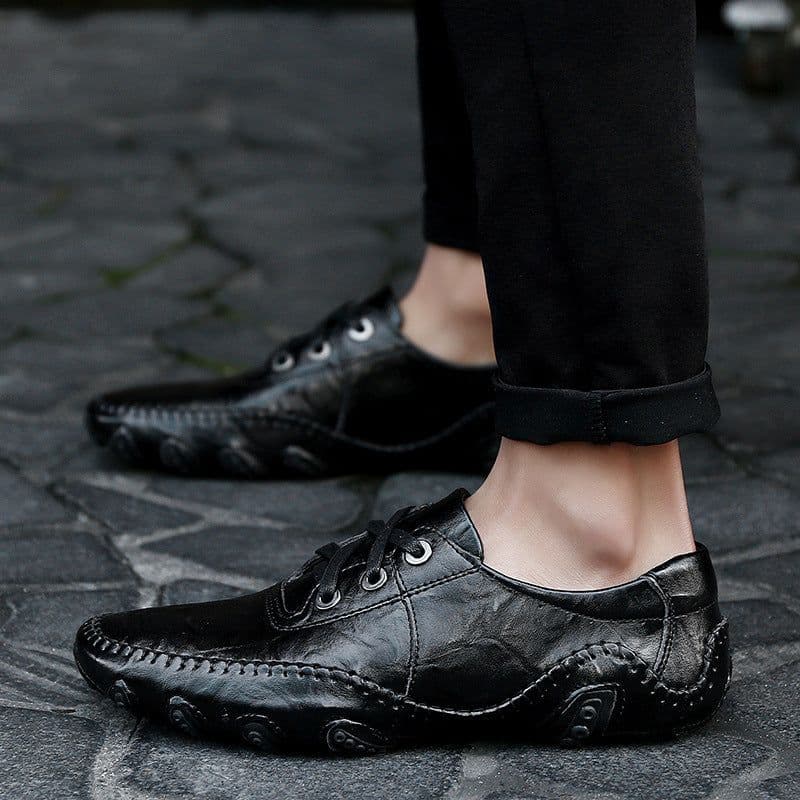 image-Men's Business Leather Shoes Large Size Casual Shoes