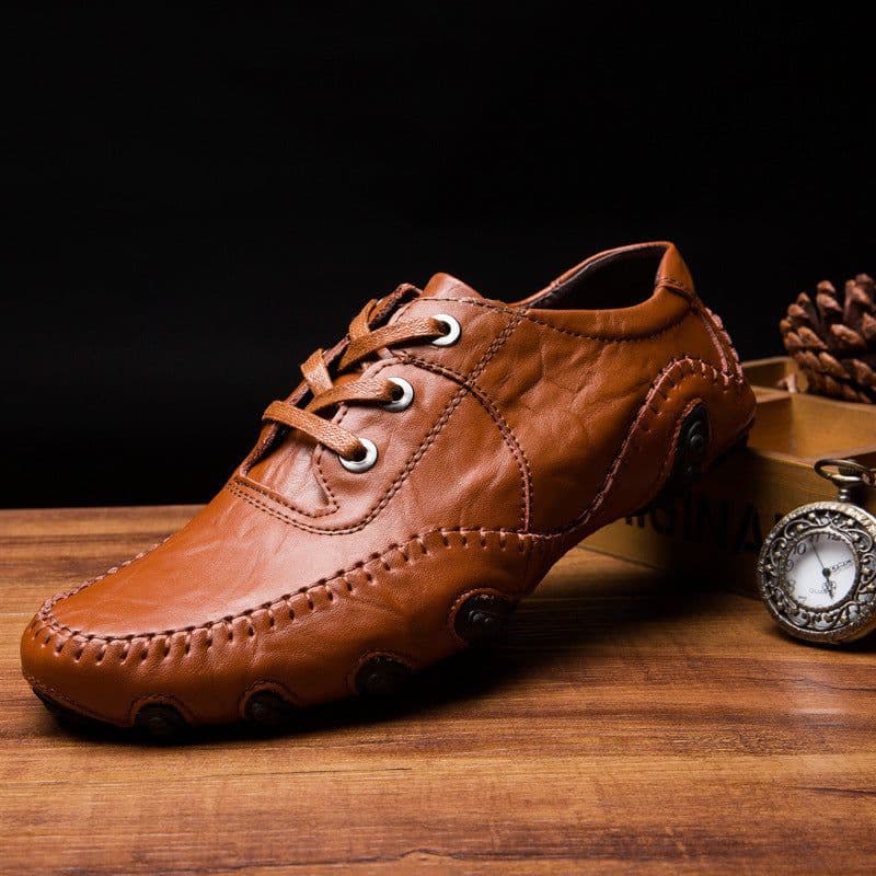image-Men's Business Leather Shoes Large Size Casual Shoes