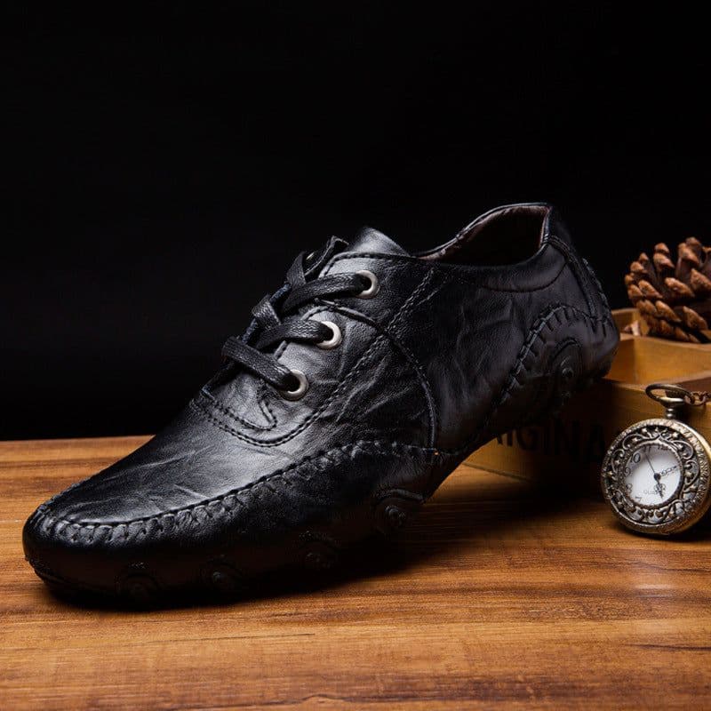 image-Men's Business Leather Shoes Large Size Casual Shoes