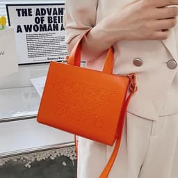 image-Women's Fashion Casual Embossed Candy-colored Shoulder Messenger Bag