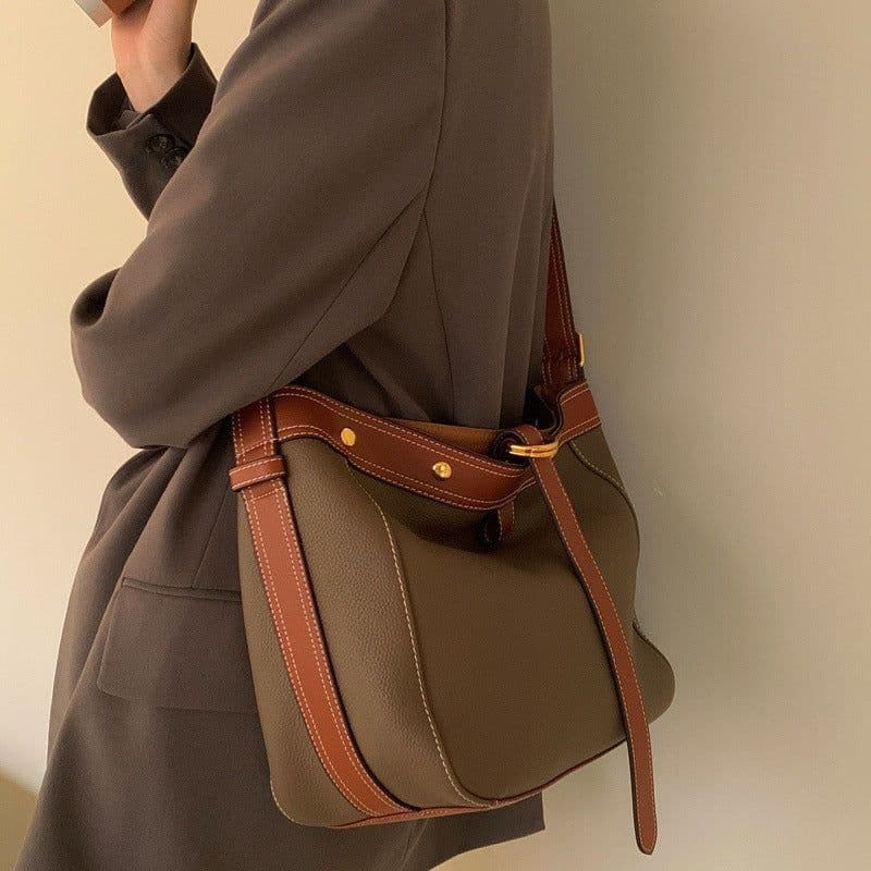 image-Women's Autumn And Winter Large Capacity Portable Shoulder Messenger Bag