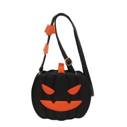 image-2023 Halloween Bags Funny Pumpkin Cartoon Shoulder Crossbody Bag With Bat Personalized Creative Female Bag