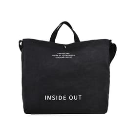 image-Canvas Letters Tote Bag Large Capacity Crossbody Women