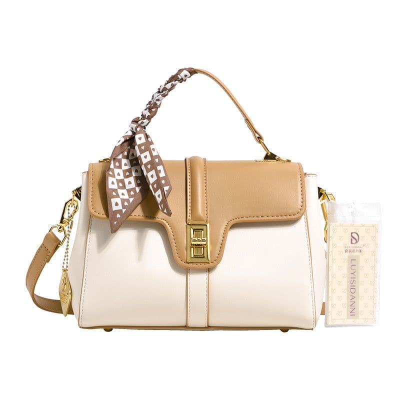 image-Small Sheepskin Pattern Women's Portable Lock Small Square Bag