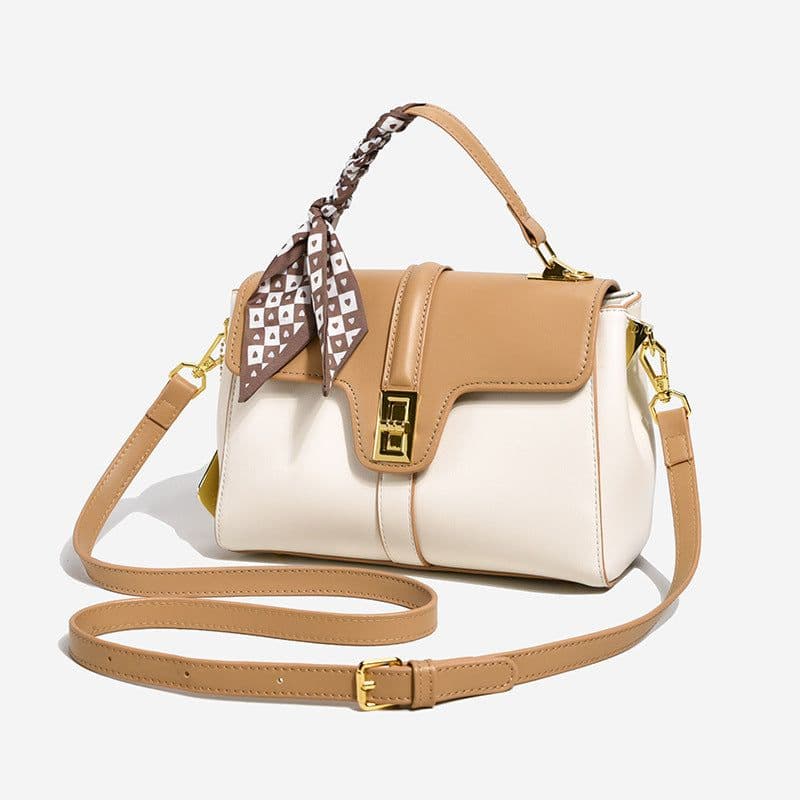 image-Small Sheepskin Pattern Women's Portable Lock Small Square Bag