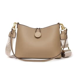 image-Cowhide Bucket Women's Shoulder Crossbody Bag