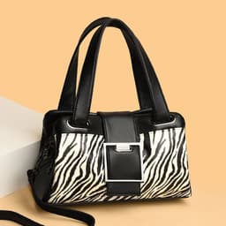 image-Leopard Print Soft Leather Fashion Shoulder Messenger Bag