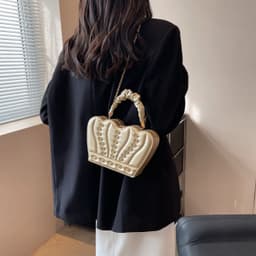image-Crown Handbags High-grade Elegant Affordable Luxury Fashion Shoulder Messenger Bag