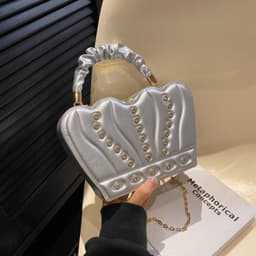 image-Crown Handbags High-grade Elegant Affordable Luxury Fashion Shoulder Messenger Bag