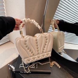 image-Crown Handbags High-grade Elegant Affordable Luxury Fashion Shoulder Messenger Bag