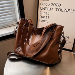 image-Korean Style Retro Fashion Shoulder Messenger Bag Texture High Sense