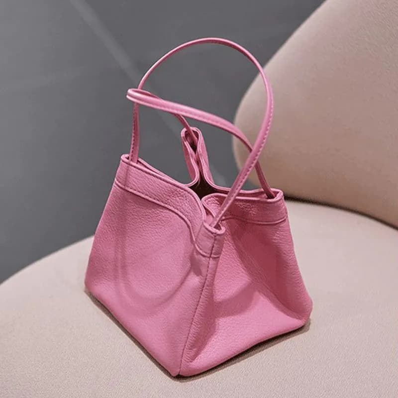 image-Fashion Ins Bucket Bags Cute Small Square Bag Niche Design Texture Handbag Women