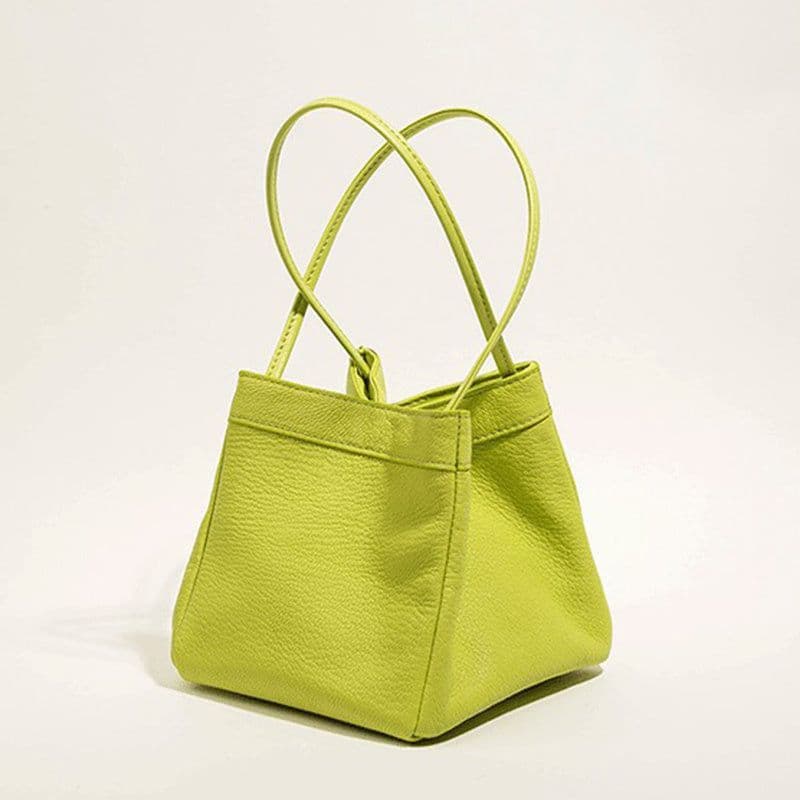 image-Fashion Ins Bucket Bags Cute Small Square Bag Niche Design Texture Handbag Women
