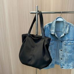 image-Large Capacity Totes Simple Commuting Daily Shopping Shoulder Bag Casual Handbag Women