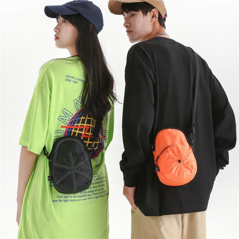 image-Hat Shape Shoulder Bag Ins Fashion Mini Phone Bags Cute Crossbody Bag For Girls Boys