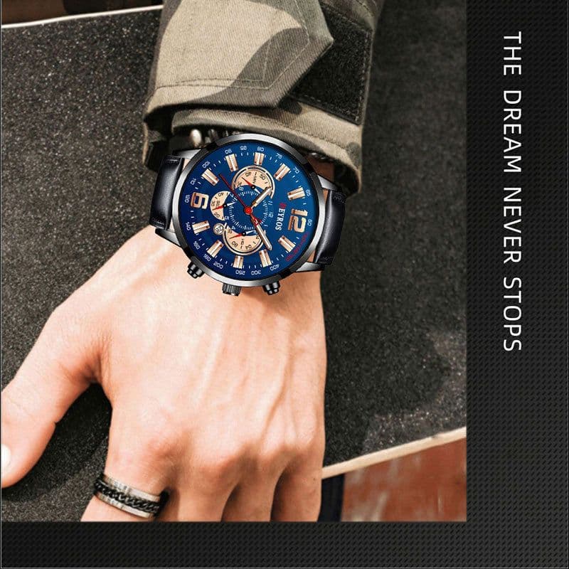 image-Fake Three Eye Luminous Sports Watch