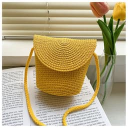 image-French Style Straw Bag Shoulder Crossbody