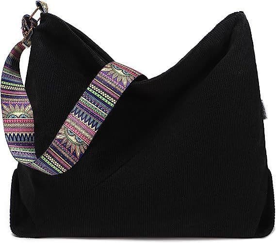 image-Women's Large Crossbody Fashion Corduroy Retro Hobo Fashion Shoulder Bag