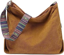 image-Women's Large Crossbody Fashion Corduroy Retro Hobo Fashion Shoulder Bag