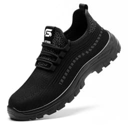 image-Flying Weaving Summer Labor Protection Shoes For Men Breathable