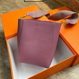 image-Bucket Bag Single Shoulder Crossbody Leather Women