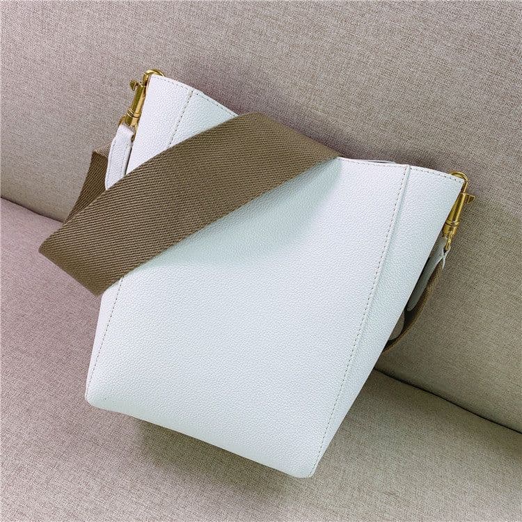 image-Bucket Bag Single Shoulder Crossbody Leather Women
