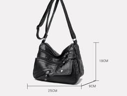 image-Fashion Retro Medium PU Women's Bag