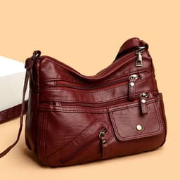 image-Fashion Retro Medium PU Women's Bag