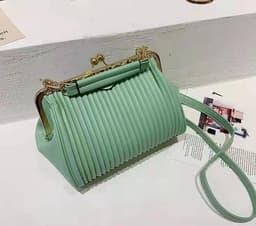 image-Commuter Shoulder Western Style Pleated Crossbody Bag