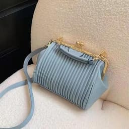 image-Commuter Shoulder Western Style Pleated Crossbody Bag