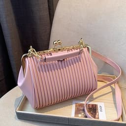 image-Commuter Shoulder Western Style Pleated Crossbody Bag