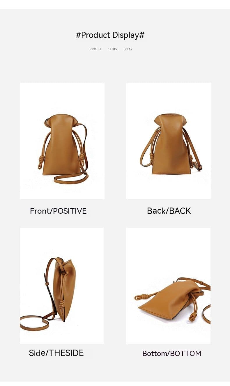 image-Korean Style New Summer Simplicity Good-looking Lucky Mini-portable Genuine Leather Women's Bag