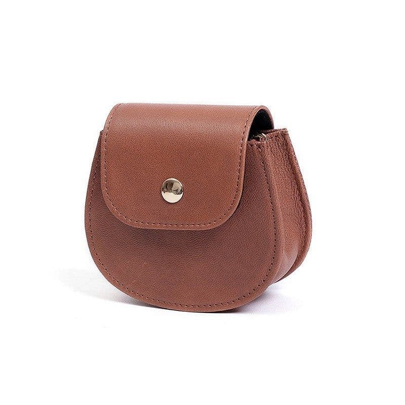 image-Women's Bag New Cowhide Crossbody Pouch Retro Chain Shoulder