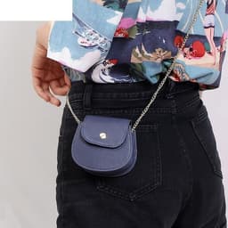 image-Women's Bag New Cowhide Crossbody Pouch Retro Chain Shoulder