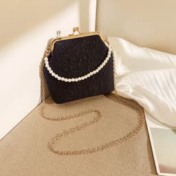image-Pearl Tote Mini Chain Crossbody Bag