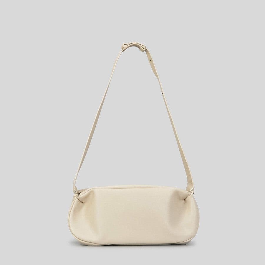 image-Wide Shoulder Strap Soft Pu Dumpling Bag Women