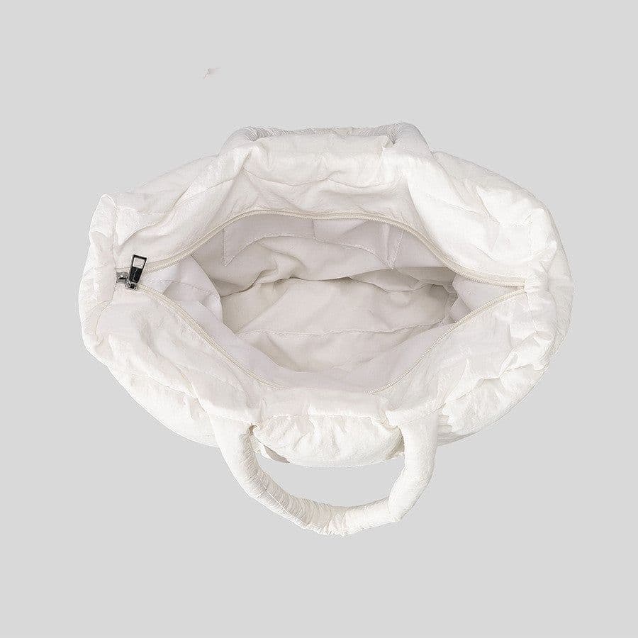 image-Soft Down Handbag Woman Cotton Dress Bags Filled With Cotton