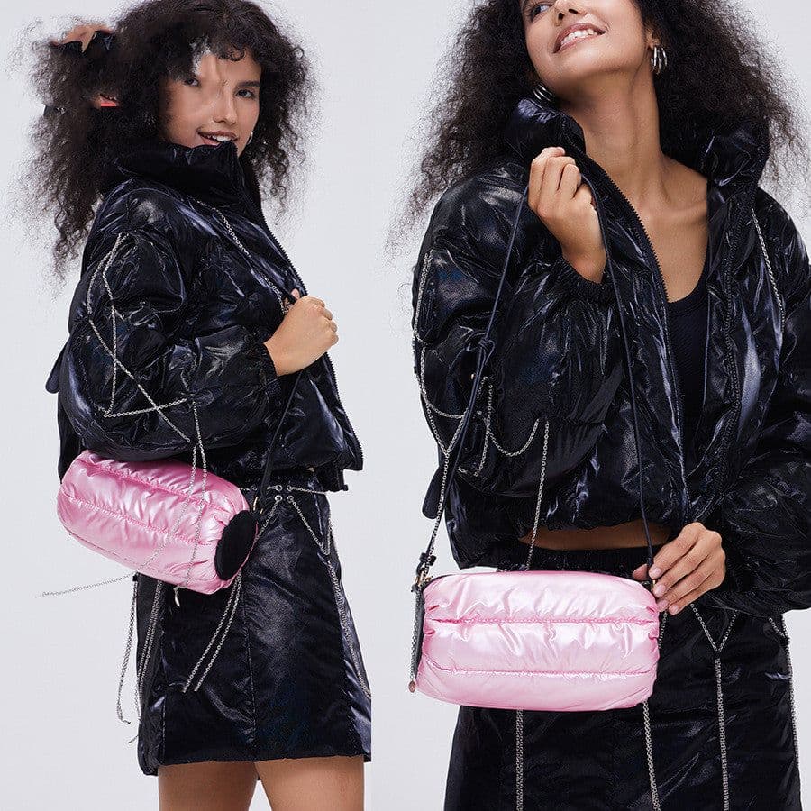 image-Space Down Cotton Jacket Cylinder Bag Is Fashionable And Minimalist