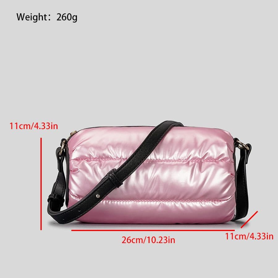 image-Space Down Cotton Jacket Cylinder Bag Is Fashionable And Minimalist
